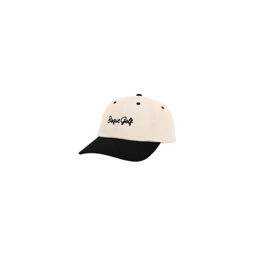 Bisque "Kids" Golf 6 Panel Chain Dad Hat - Black/ Nude