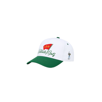 Eastside Golf Pin High 5 Panel Hat - White/Verde