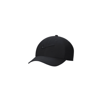 Nike Dri Fit Club Structured Swoosh Golf Cap - All Black
