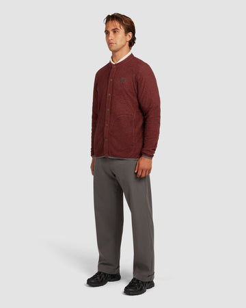 Manors Golf Hertiage Primaloft Cardigan - Burgundy