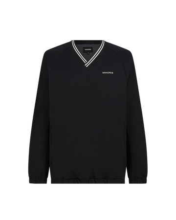 Manors Golf Crosswind Cordura® V-Neck - Black