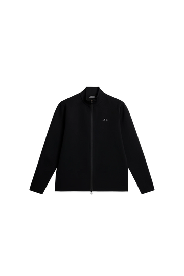 J. Lindeberg Bo Tech Knit Zip Sweater "Black"