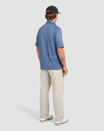 Manors Buttersoft Polo - Vintage Indigo