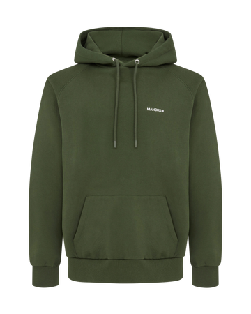 Manors Organic Logo Hoodie - Green