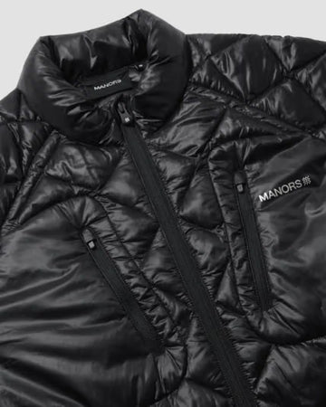 Manors Golf Argyle Pertex Jacket - Black