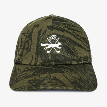 Malbon Scouting Dad Hat - Wildlife Print Olive, vierkante foto 1