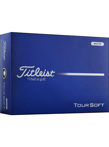 Titleist Tour Soft 2026 White Bil- 12 balls