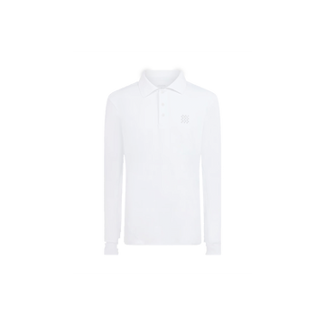 Manors Golf Long Sleeve Course Polo - White