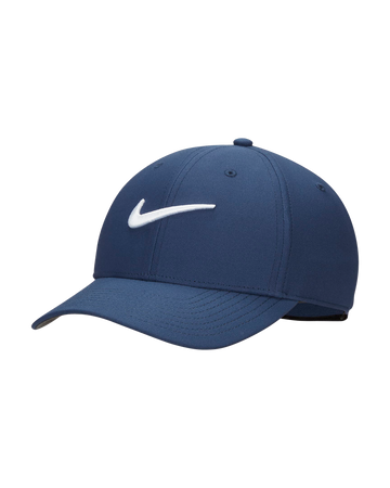 Nike Dri Fit Club Structured Swoosh Golf Cap - Navy