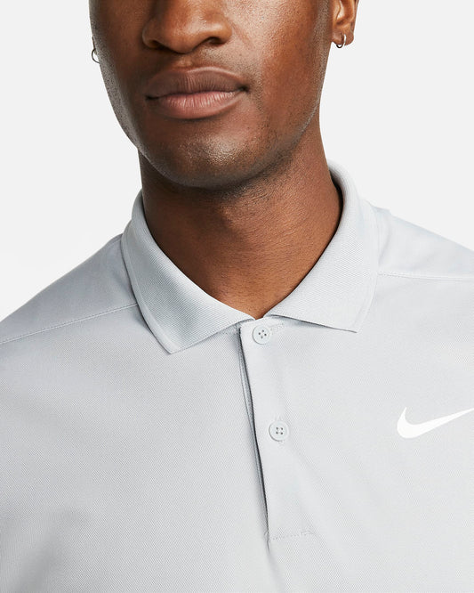 Nike Dri-FIT Victory Polo with Bisque Logo - Grey