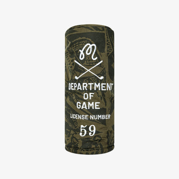 Malbon Department of Game Driver Cover - Wildlife Print Olive, vierkante foto 1