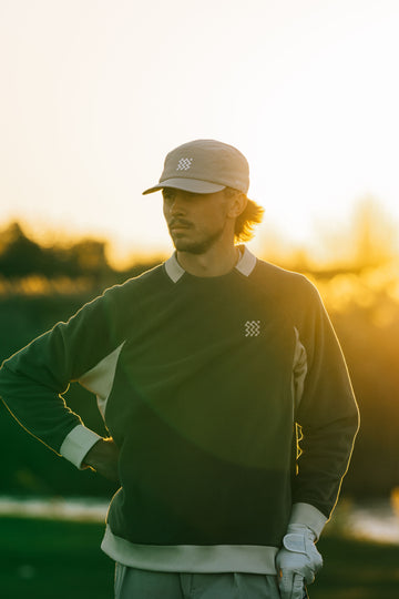 Manors Golf Crewneck Polartec Fleece - Dark Olive