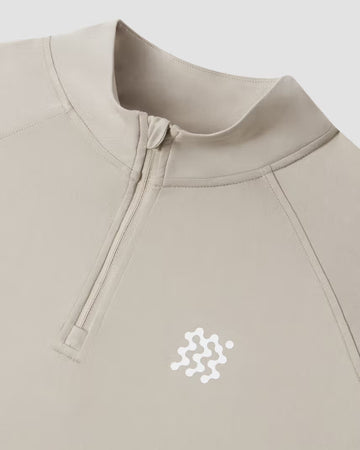 Manors 1/4 zip Lightweight Mid-Layer - Dune