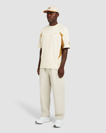 Manors Ranger Mock Neck Polo - Ivory - Detail