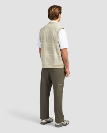 Manors Reversible V-Neck Vest - Dune