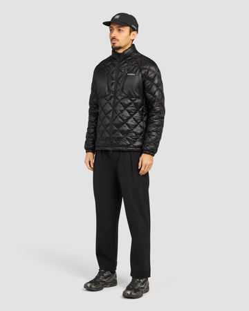 Manors Golf Argyle Pertex Jacket - Black