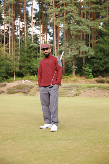 Manors Golf 1/4 Zip Primaloft Midlayer - Burgundy