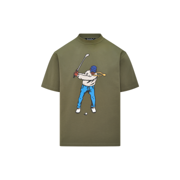 eastsidegolf-vintagedoublesidedswingmantee-surplusgreen - voorkant (vrijstaand canvas)