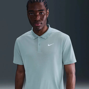 Nike Dri-FIT Victory Polo with Bisque Logo - Ocean Cube/White