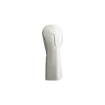 Vessel Lux Embossé Headcover - Driver White — Pre-Order · Ships April 6th