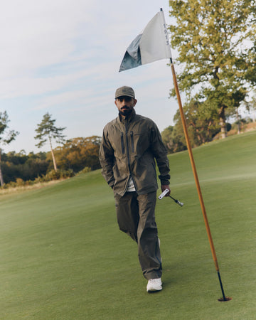 Manors Golf 2.5L Pertex® Waterproof Jacket - Dark Olive