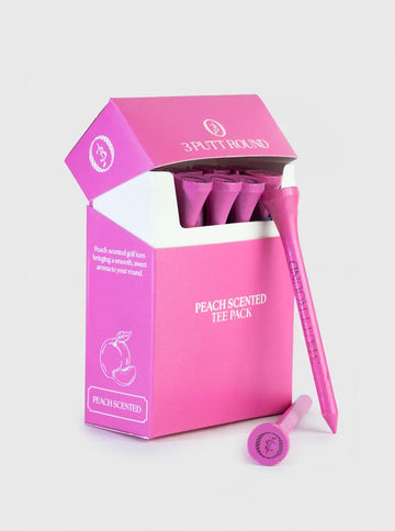3 Putt Round Scented Tee Pack - Peach