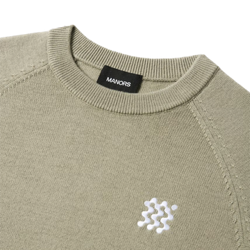 Manors Golf Merino Tech Crewneck - Dune