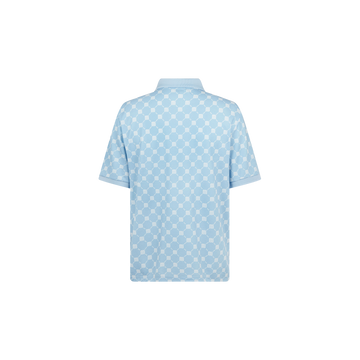 Manors GOAT Pique Polo Monogram - Sky Blue