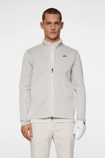 J. Lindeberg Bo Tech Knit Zip Sweater - Moonbeam