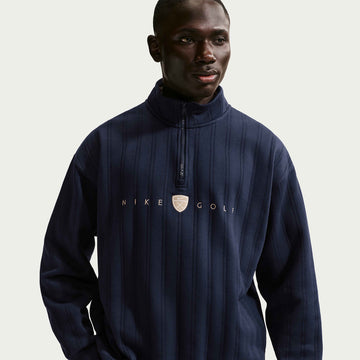 Nike Fairway Fresh Men's Therma-FIT Oversized 1/2-Zip Golf Top - College Navy/Limestone