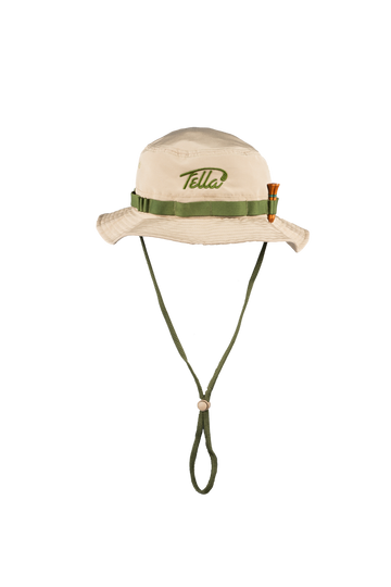 Fella Golf Cha Cheng Tee Fabric Bucket Hat - Beige