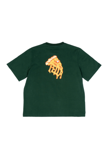 Fella Golf Cheesy Slice Graphic Tee - Hunter Green