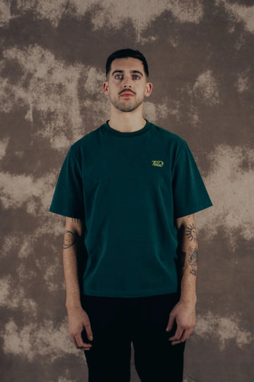 Fella Golf Cheesy Slice Graphic Tee - Hunter Green