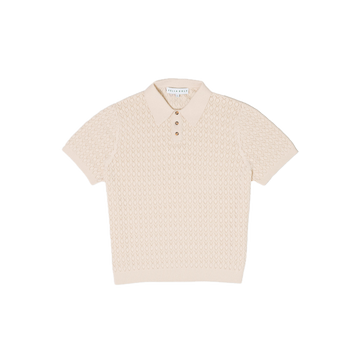 Fella Golf Lionel Creme Knitted Polo