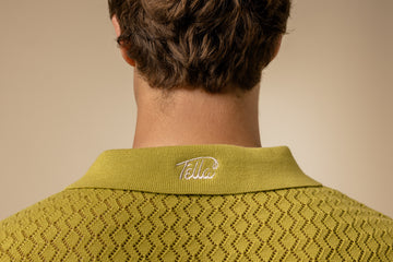 Fella Golf Lionel Chartreuse Knitted Polo