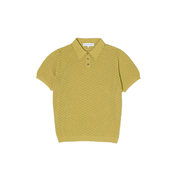 Fella Golf Lionel Chartreuse Knitted Polo