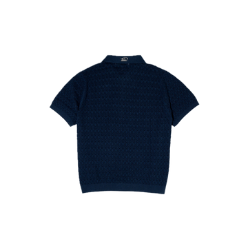 Fella Golf Lionel Navy Knitted Polo