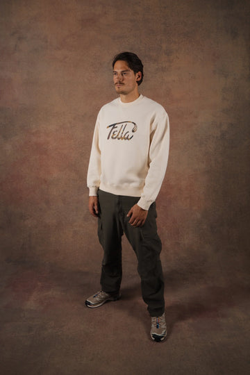 Fella Golf Gavan Oversized Crewneck Sweater -  Ivory
