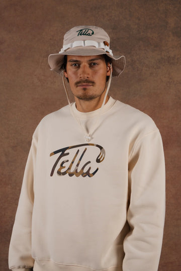 Fella Golf Gavan Oversized Crewneck Sweater -  Ivory