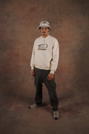 Fella Golf Gavan Oversized Crewneck Sweater -  Ivory