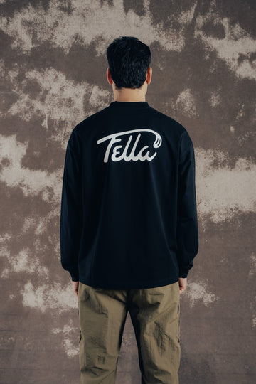 Fella Golf Long Sleeve Mockneck Shirt - Black