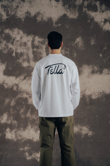 Fella Golf Long Sleeve Mockneck Shirt - White