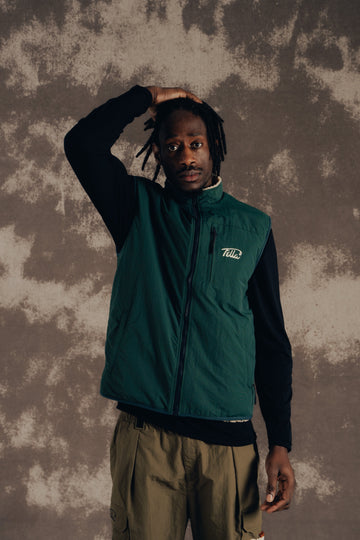 Fella Golf Reversible Body Warmer - Hunter Green