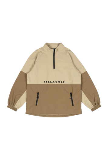 Fella Golf Ripstop Anorak Jacket - Dune Khaki