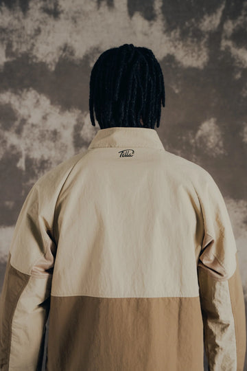Fella Golf Ripstop Anorak Jacket - Dune Khaki