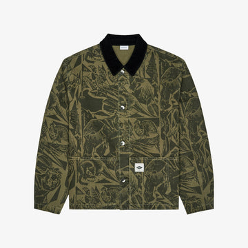 Malbon Golf and Hunt Club Scouting Jacket - Wildlife Print Olive, vierkante foto 1