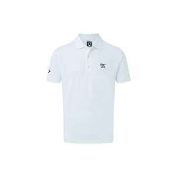 FootJoy with Bisque Stretch Pique Solid Rib Knit Collar White