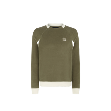 Manors Golf Crewneck Polartec Fleece - Dark Olive