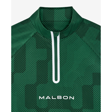 Malbon Performance Raglan Quarter Zip - Eden Green