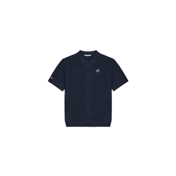 Malbon Crosscut Polo - Blueberry